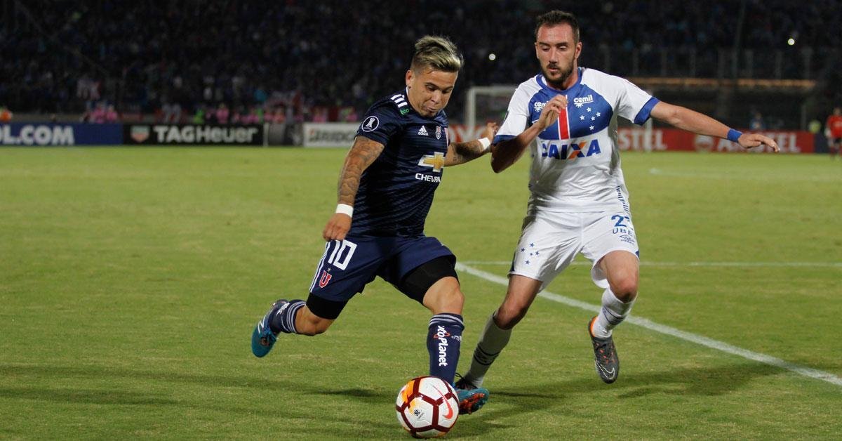 Fotos de Universidad de Chile x Cruzeiro, no Estdio Nacional, pela fase de grupos da Copa Libertadores