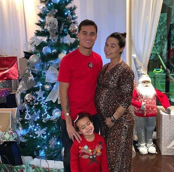 Coutinho com a esposa e a filha