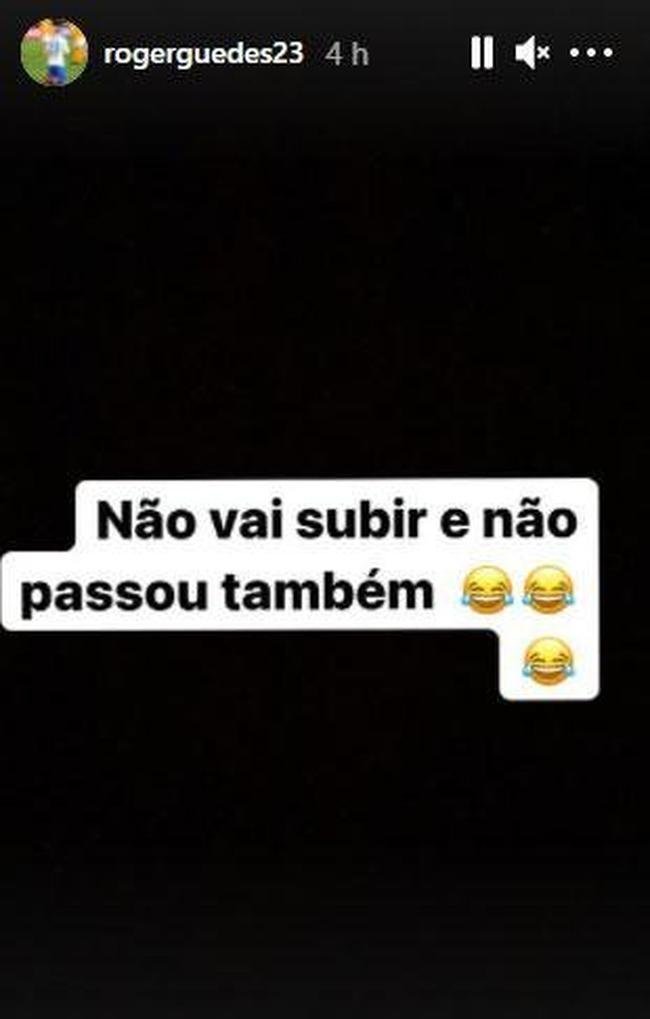Rger Guedes comemorou eliminao do Cruzeiro na Copa do Brasil