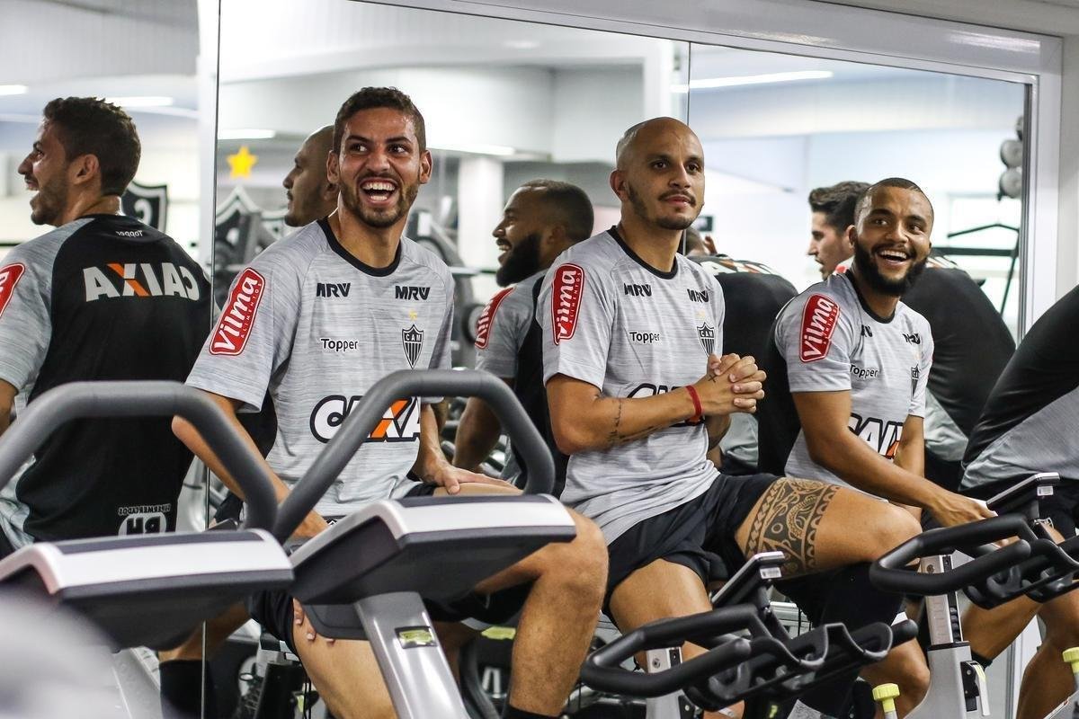 Veja fotos dos jogadores do Atltico no dia da reapresentao