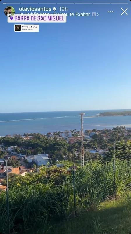 Registro de Otvio em Barra de So Miguel, no Nordeste.