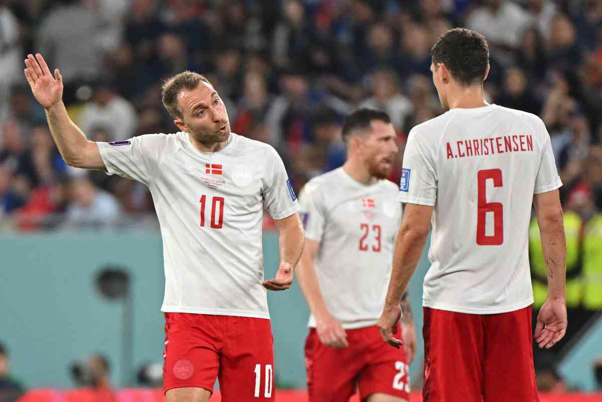 Fotos de Frana x Dinamarca, neste sbado (26/11), no estdio 974, em jogo vlido pela segunda rodada do Grupo D da Copa do Mundo no Catar