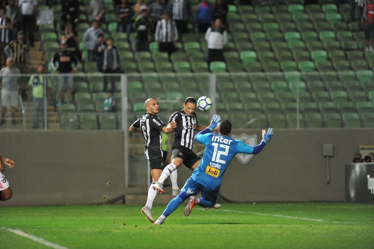 Fotos da partida entre Atltico e So Paulo, no Independncia