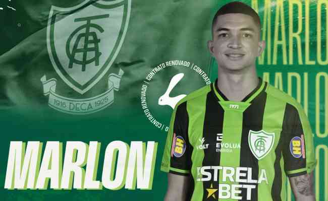 Marlon renova contrato com Amrica at o fim de 2025