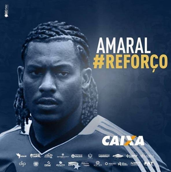 O volante Amaral, que estava no Boa Esporte, vai jogar pelo CSA em 2019.