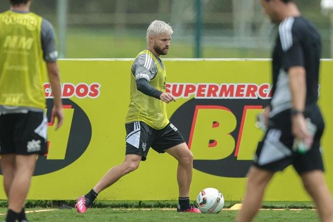 Treino tcnico do Atltico.