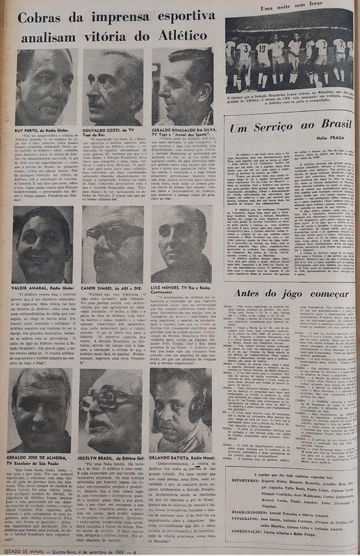 Aps a partida, EM publicou anlises de 'cobras da imprensa esportiva'.