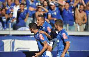 Imagens do primeiro tempo: Cruzeiro abriu o placar com um minuto de jogo, gol de Thiago Neves