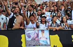 Festa da torcida do Atltico, no Mineiro, no jogo em que o time ergueu a taa de campeo brasileiro, diante do RB Bragantino