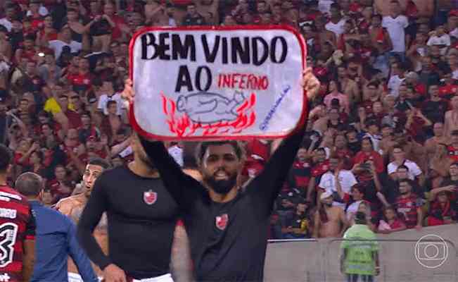 Gabigol, Do Flamengo, Provoca Atlético Com Cartaz: 'Bem-vindo Ao ...