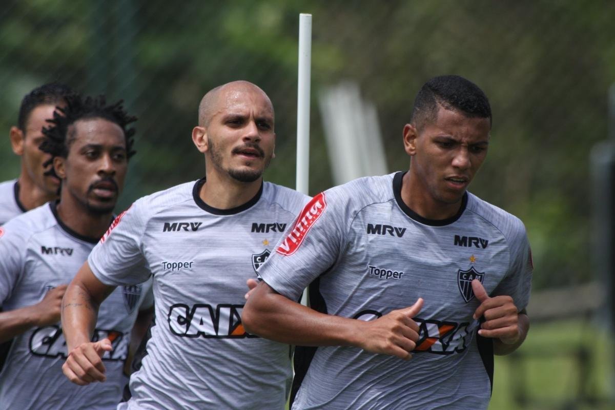 Imagens do treino do Atltico