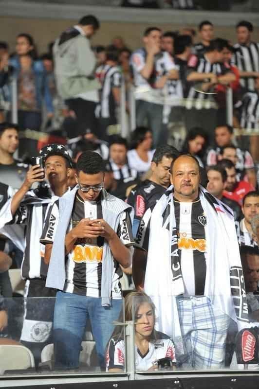 Torcida do Galo acompanhou o duelo entre o Alvinegro e o Jorge Wilstermann, no Mineiro