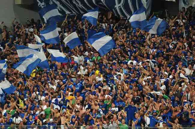 Torcida do Cruzeiro tem apoiado o clube em todos os jogos do ano
