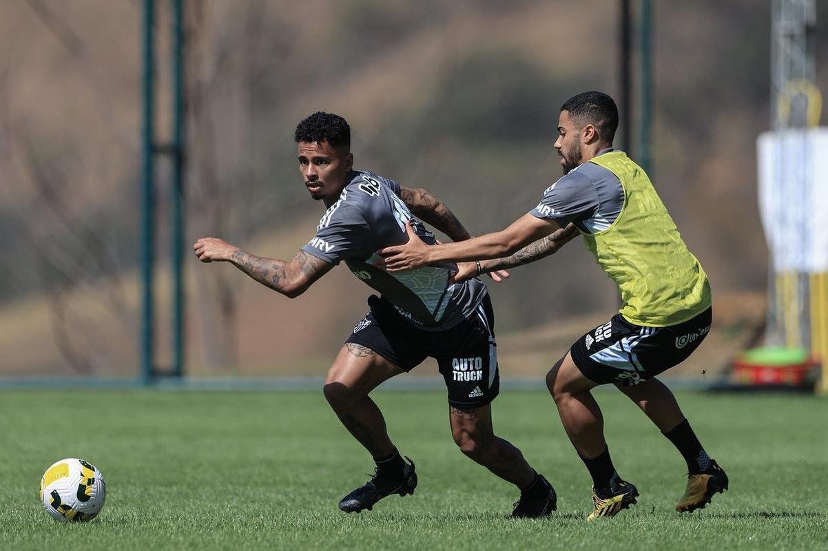 Treino do Atltico para enfrentar o Athletico-PR, no domingo (7/8), s 19h, pelo Campeonato Brasileiro.