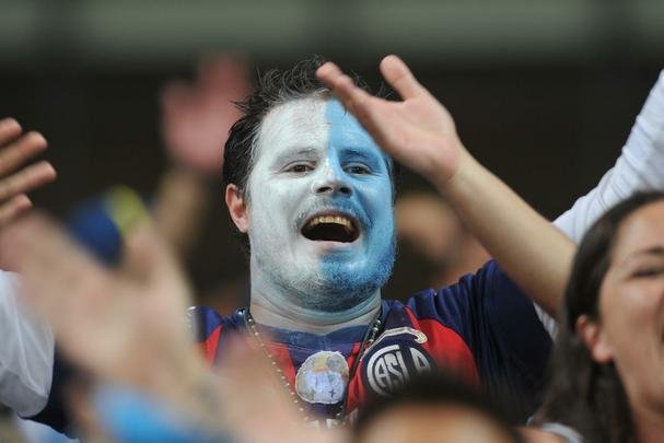 Fotos das torcidas de Brasil e Argentina, no Mineiro, no clssico vlido pela semifinal da Copa Amrica