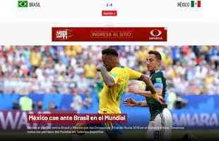 Televisa Deportes: 'Mxico cai ante o Brasil no Mundial'