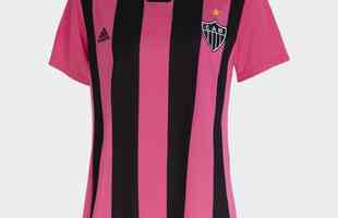 Adidas divulgou verses masculina e feminina da camisa rosa do Atltico