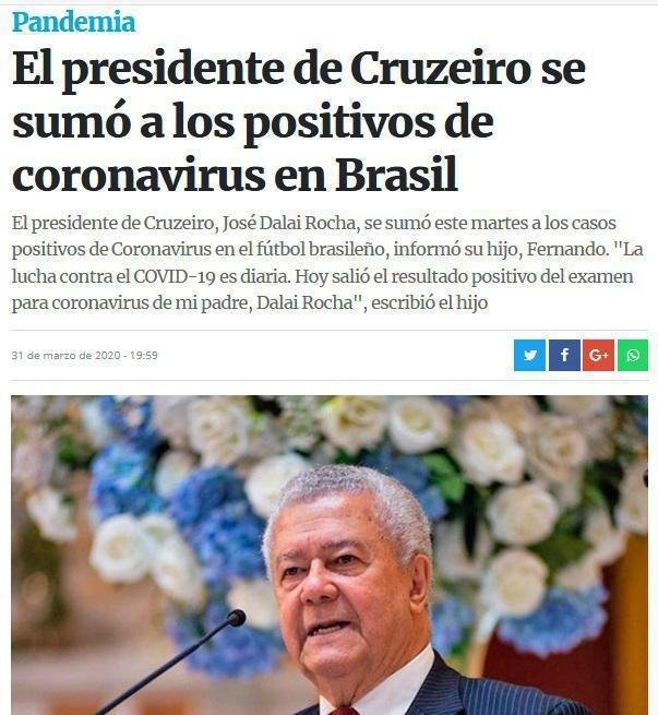 El Cidadano, da Argentina, também deu destaque para o caso envolvendo o presidente do Cruzeiro