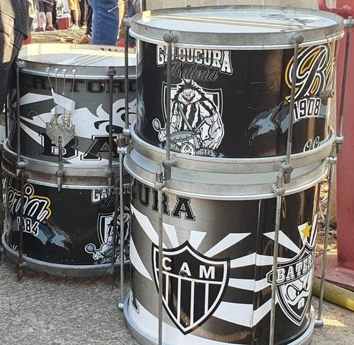 Fotos da torcida do Atltico no pr-jogo contra o Palmeiras no Mineiro