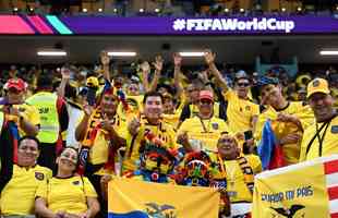 Torcedores do Equador no jogo de abertura da Copa do Mundo