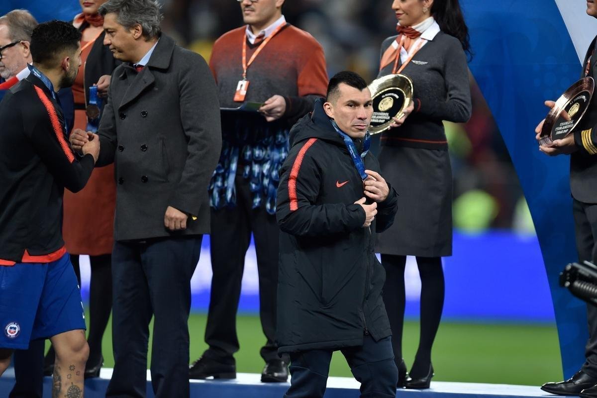 Argentina derrotou Chile por 2 a 1 na Arena Corinthians, em So Paulo, e ficou com a terceira posio da Copa Amrica. Veja fotos das premiaes das duas selees.