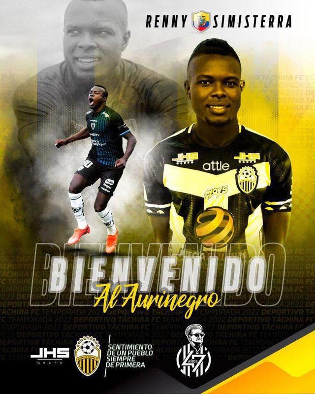 Renny Simisterra, atacante (Deportivo Tchira-VEN)