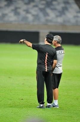 Imagens do treino do Atltico no Mineiro