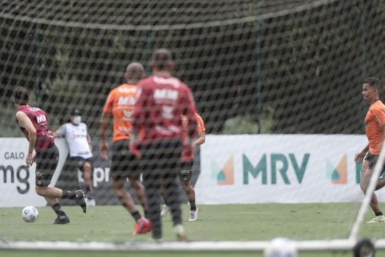Treinamento do Atlético neste sábado, após o título brasileiro