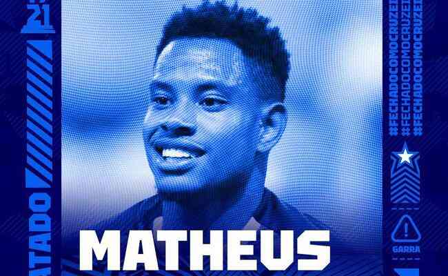 Matheus Jussa  o 15 reforo do Cruzeiro para a temporada de 2023