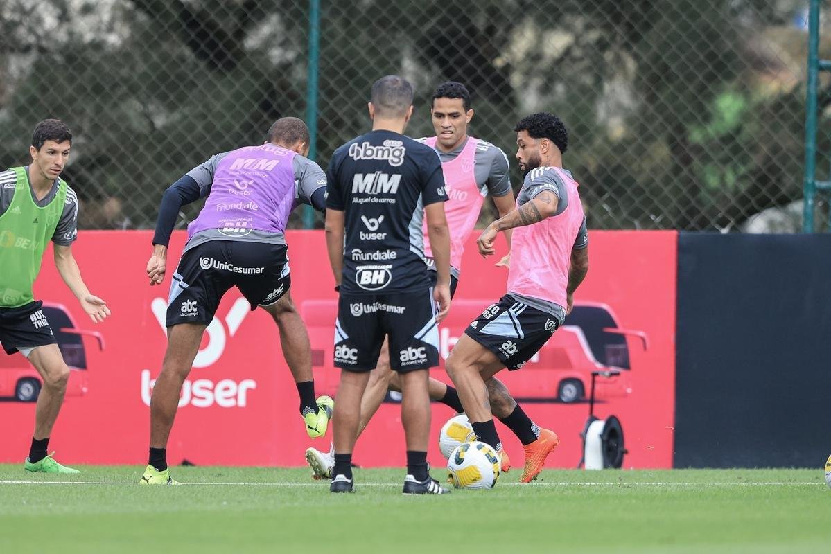 Treino do Atltico na Cidade do Galo, nesta quinta-feira (29/9).