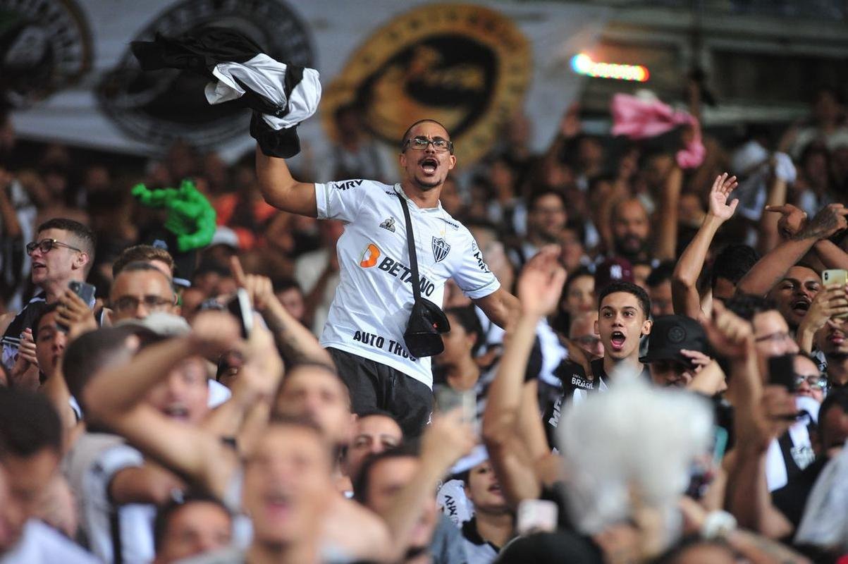 Torcida do Atltico no clssico contra o Amrica, no Mineiro, pela Copa Libertadores