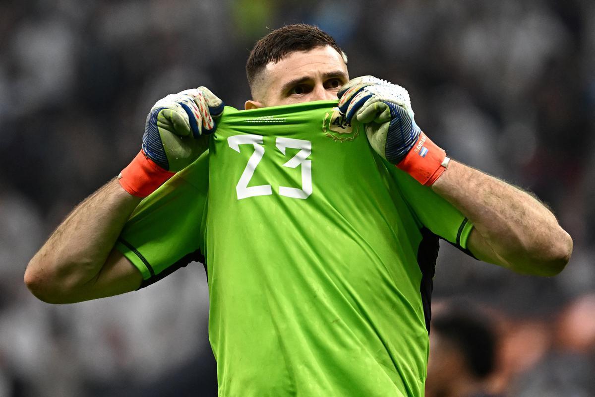 Argentina venceu a Frana por 4 a 2 nos pnaltis, depois de empate por 3 a 3, e finalmente soltou o grito de tricampe do mundo