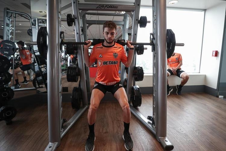 Jogadores do Atlético fizeram uma atividade regenerativa em São Paulo nesta quarta-feira, dia seguinte ao empate por 0 a 0 com o Palmeiras