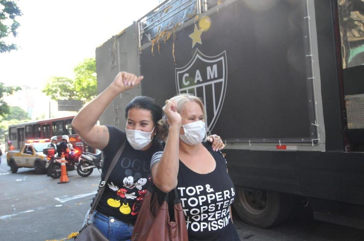 Fotos de Belo Horizonte nesta sexta-feira (03/12), aps a comemorao do bicampeonato brasileiro do Atltico.