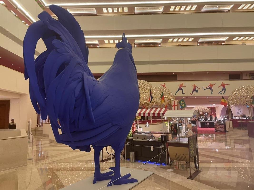 Lobby do luxuoso hotel, localizado na regio turstica da capital do Catar,  suntuoso