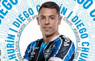 Diego Churn - atacante argentino foi contratado pelo Grmio junto ao Cerro Porteo, do Paraguai