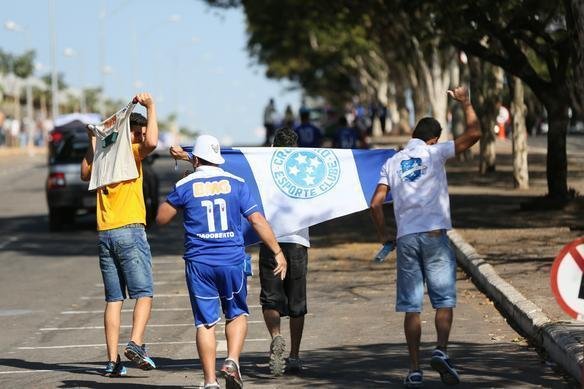 Torcida do Cruzeiro no clssico contra o Atltico no Mineiro