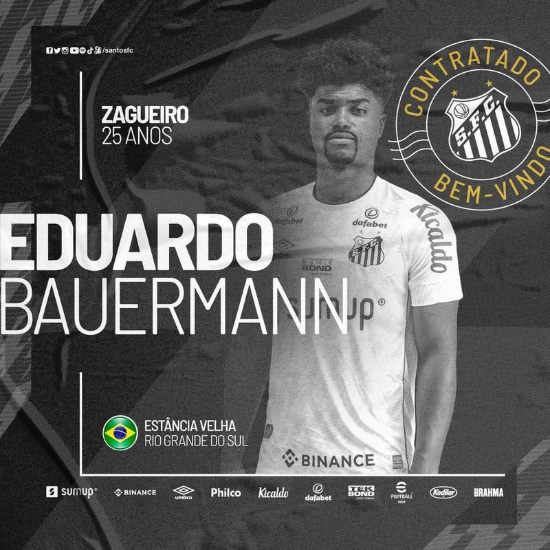 Eduardo Bauermann, zagueiro (Santos)