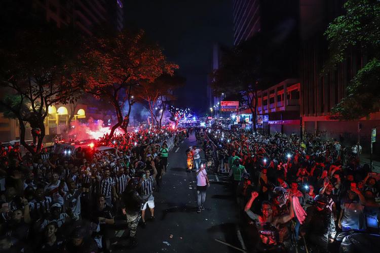 Bastidores da festa do Atlético em comemoração ao título brasileiro