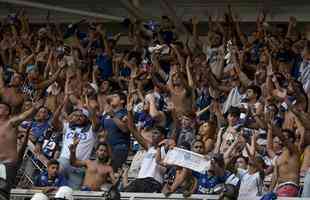Imagens da torcida do Cruzeiro no clssico decisivo contra o Atltico, no Independncia