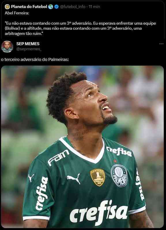 Após a derrota do Palmeiras, diversos memes circularam nas redes sociais