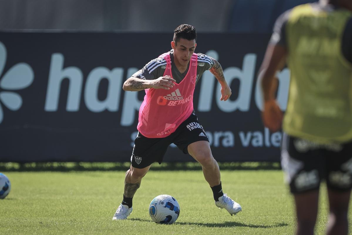 Fotos do treino do Atltico neste domingo, na Cidade do Galo