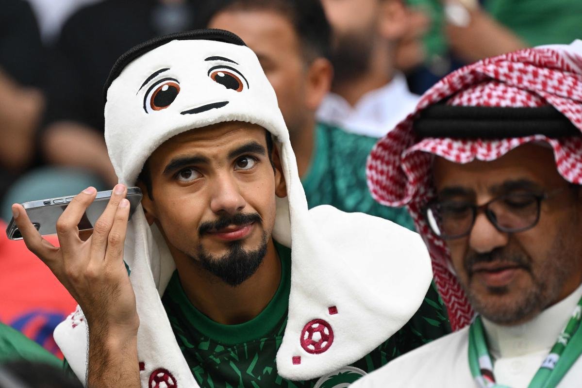 Polnia x Arbia Saudita: fotos da torcida no jogo da Copa do Mundo