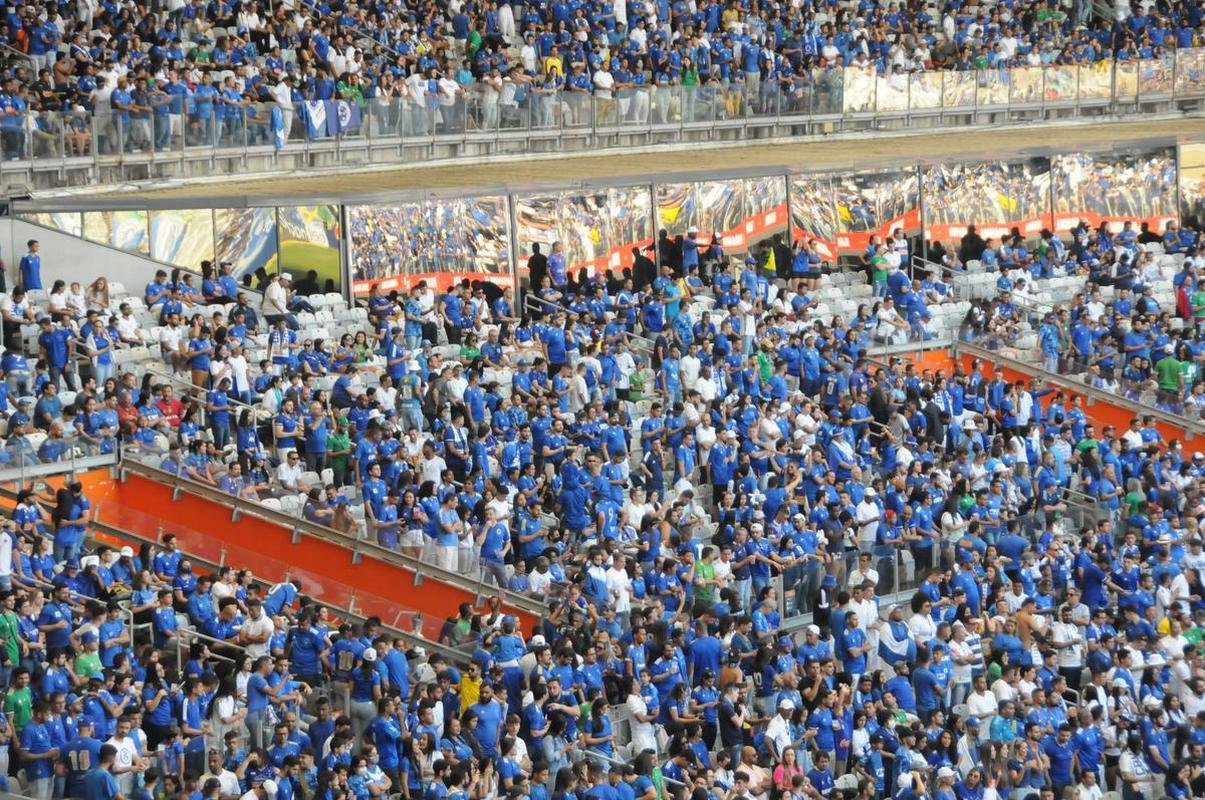 Fotos da torcida do Cruzeiro, no Mineiro, na partida contra a Ponte Preta pela 13 rodada da Srie B do Campeonato Brasileiro. Mineiro recebeu grande pblico mais uma vez