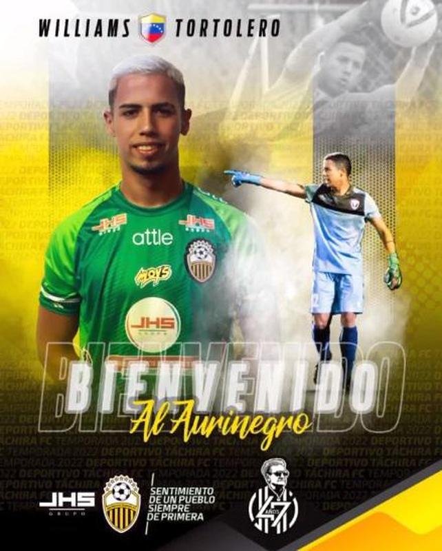 Williams Tortolero, goleiro (Deportivo Tchira-VEN)