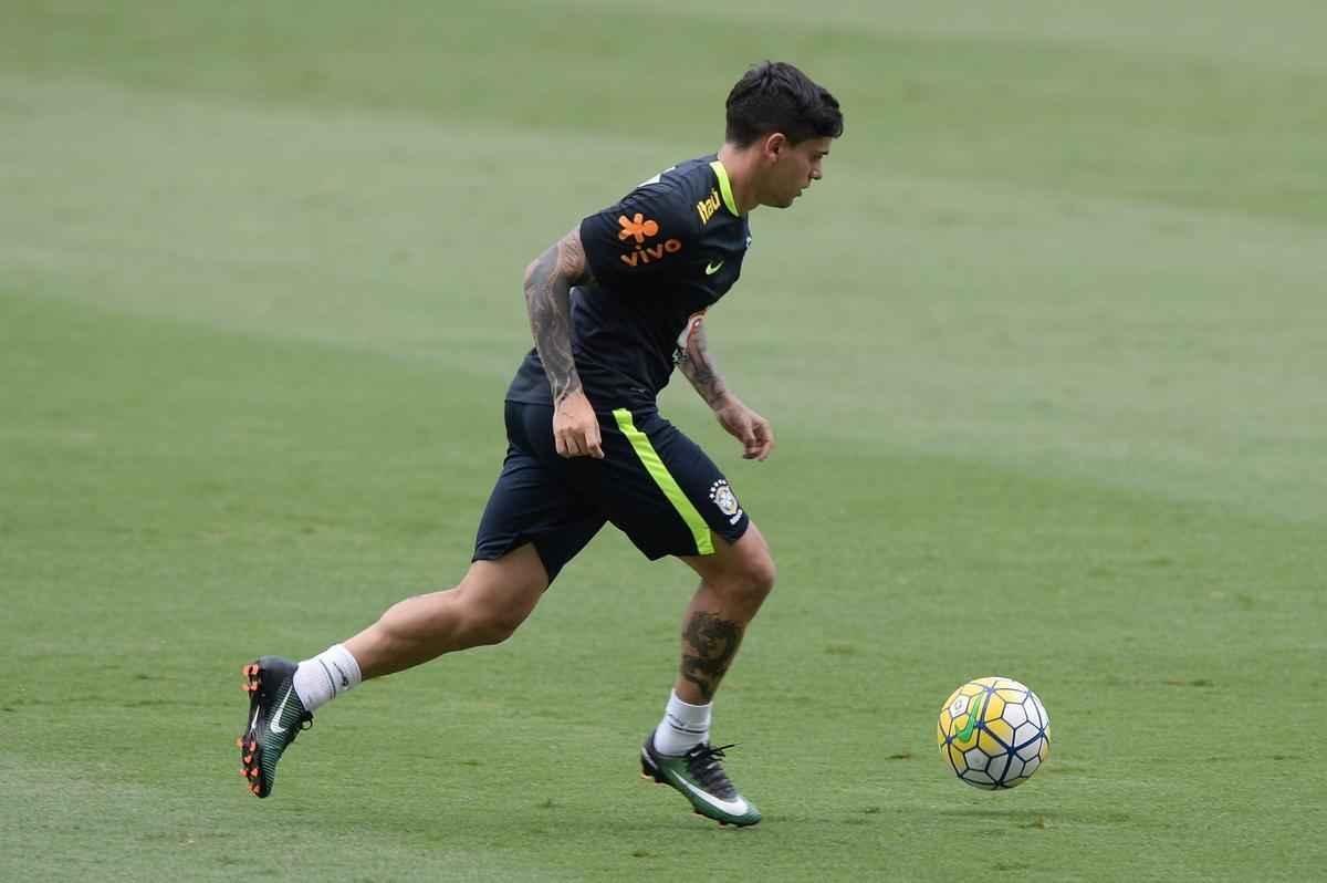 Treino da Seleo Brasileira no Engenho, no Rio de Janeiro, visando ao Jogo da Amizade