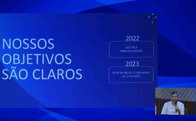 Metas de Ronaldo para o futebol do Cruzeiro em 2022 e 2023