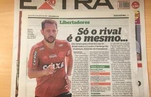 Manchetes dos jornais cariocas destacam o jogo entre Flamengo e Cruzeiro