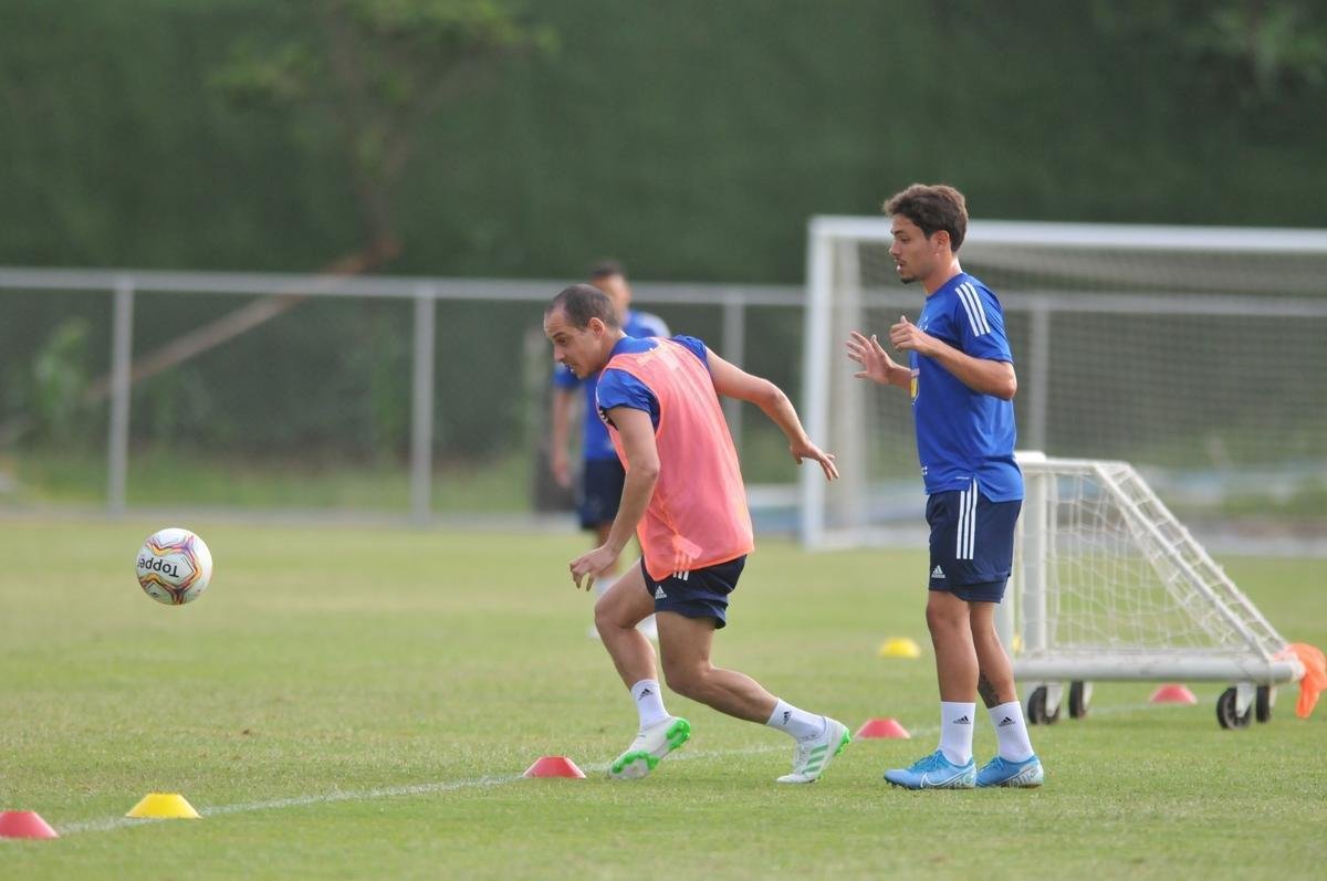 Fotos do terceiro treino do Cruzeiro na Toca da Raposa II (crdito: Alexandre Guzanshe/EM D.A Press)