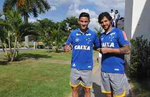 Diogo Barbosa e Hudson foram apresentados pelo presidente Gilvan de Pinho Tavares